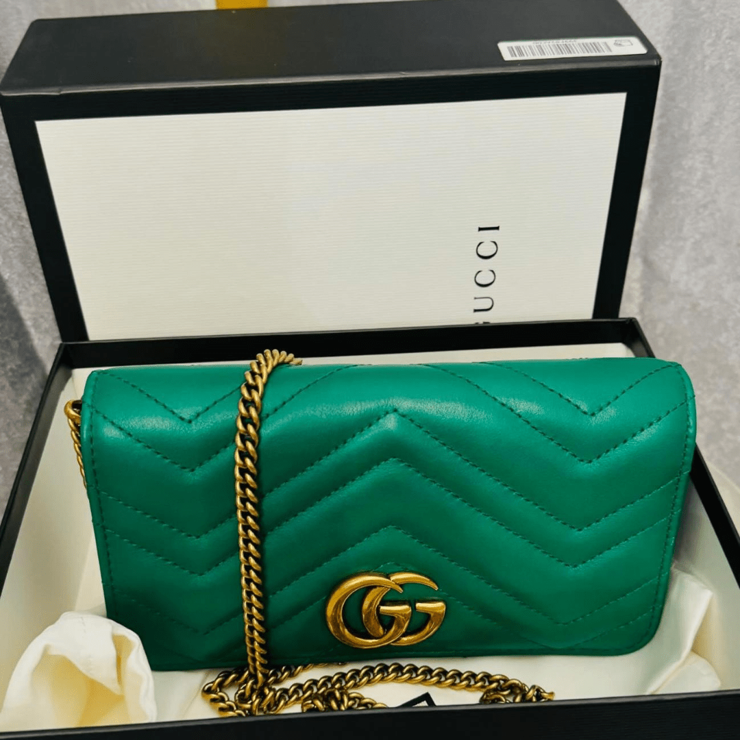 Sac à main en cuir GG Marmont Chain Flap - Gwlad boutique